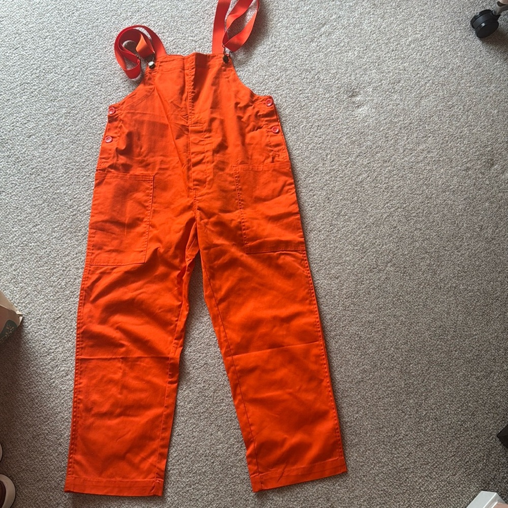 Orange cookman overalls never worn